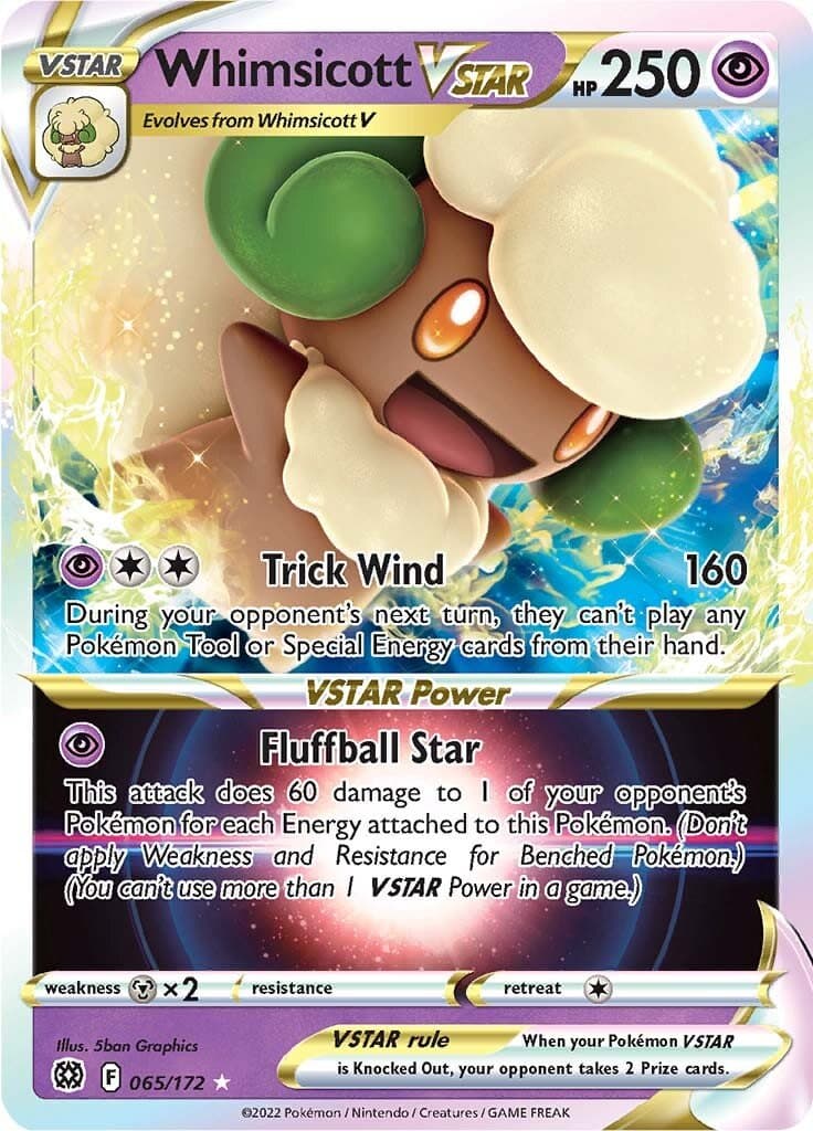 Brilliant Stars Whimsicott VSTAR 065