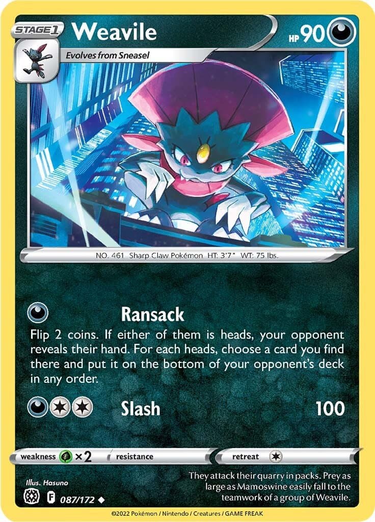 Brilliant Stars Weavile 087