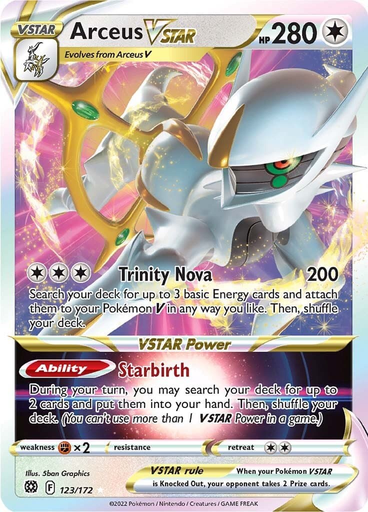 Brilliant Stars Arceus VSTAR 123
