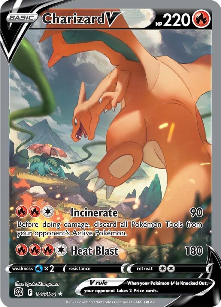 Brilliant Stars Charizard V Alt Art 154