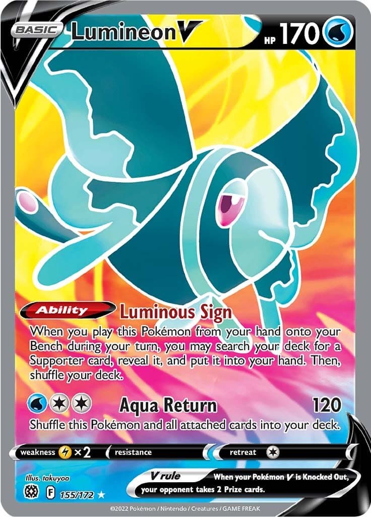 Brilliant Stars Lumineon V Full Art 155
