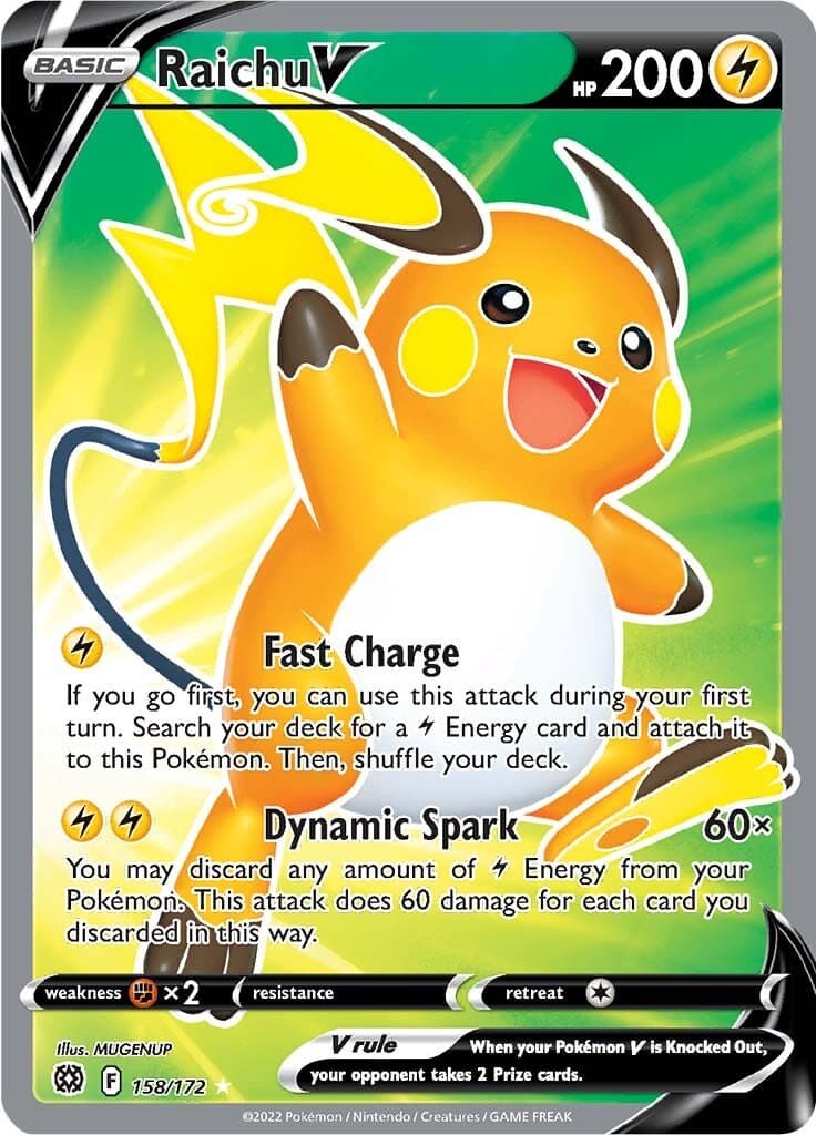 Brilliant Stars Raichu V Full Art 158