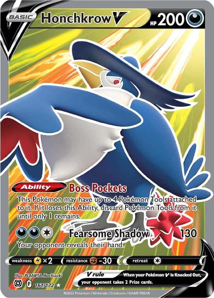Brilliant Stars Honchkrow V Full Art 161