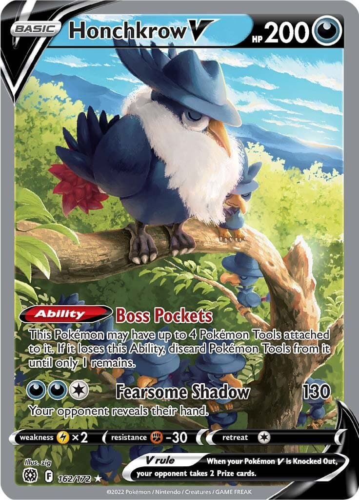 Brilliant Stars Honchkrow V Alt Art 162
