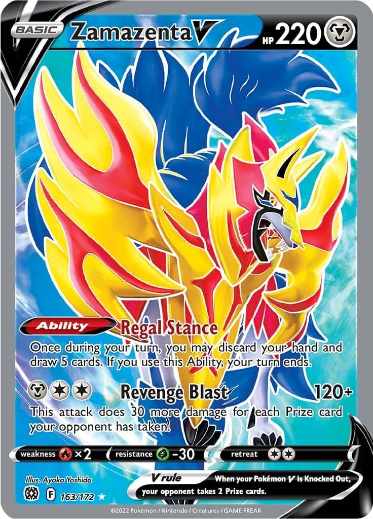 Brilliant Stars Zamazenta V Full Art 163