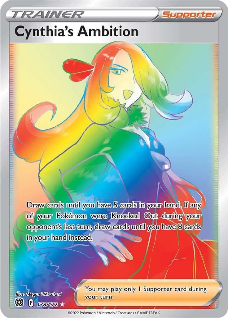 Brilliant Stars Cynthias Ambition Rainbow Rare 178