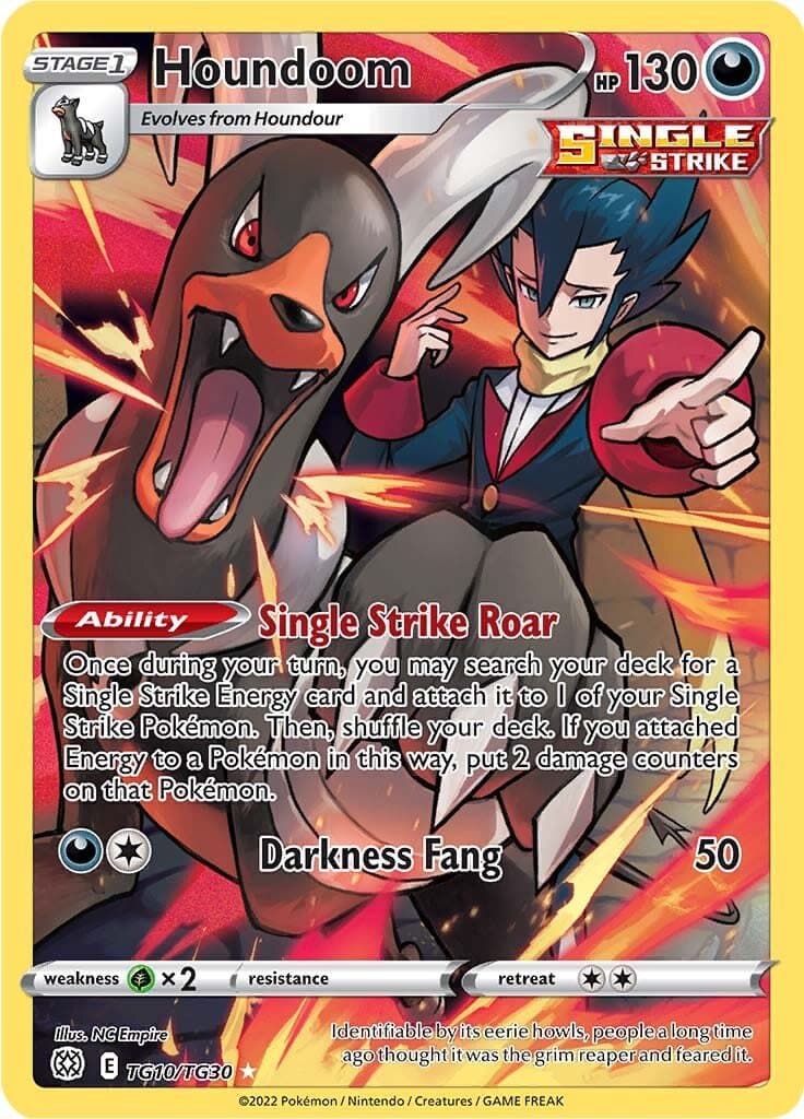 Brilliant Stars Trainer Subset Houndoom TG10