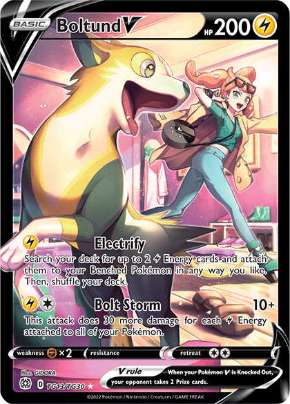 Brilliant Stars Trainer Subset Boltund V TG13