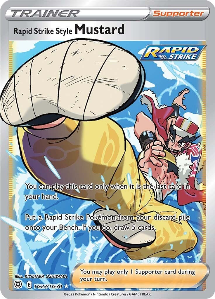 Brilliant Stars Trainer Subset Rapid Strike Style Mustard TG27