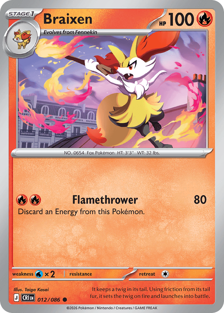 Chaos Rising Braixen