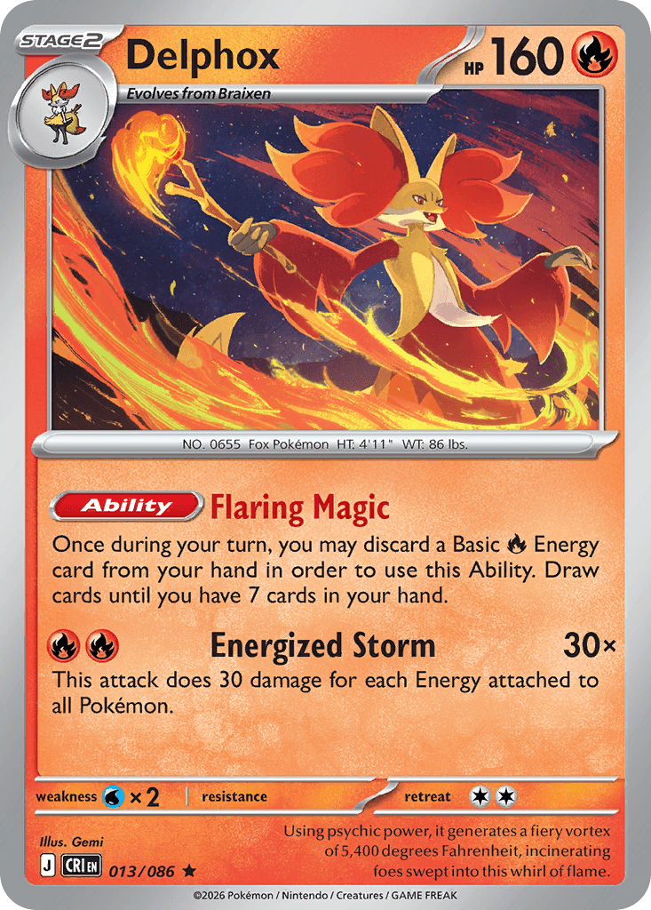 Chaos Rising Delphox