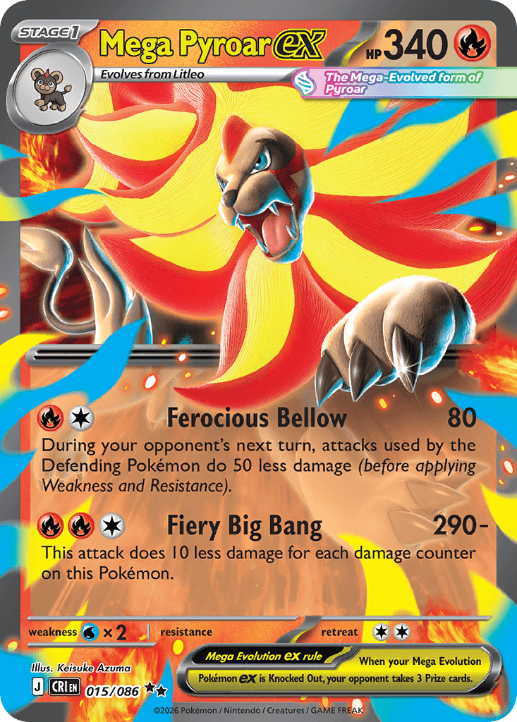 Chaos Rising Mega Pyroar ex