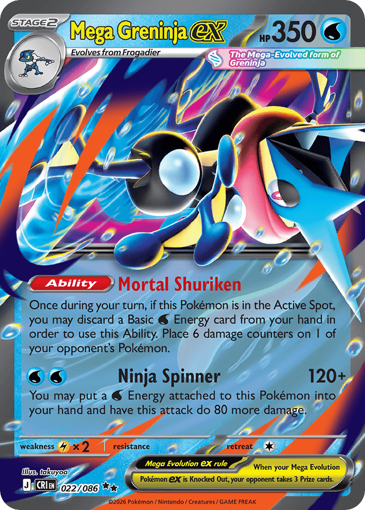 Chaos Rising Mega Greninja ex