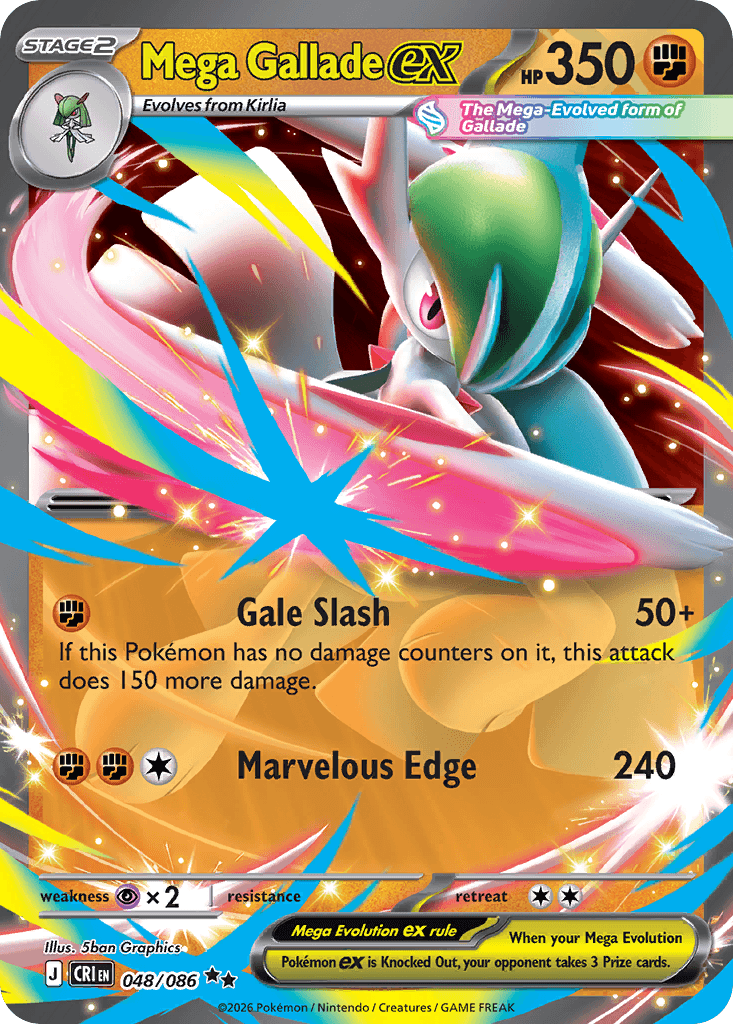 Chaos Rising Mega Gallade ex