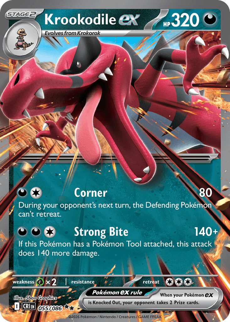 Chaos Rising Krookodile ex