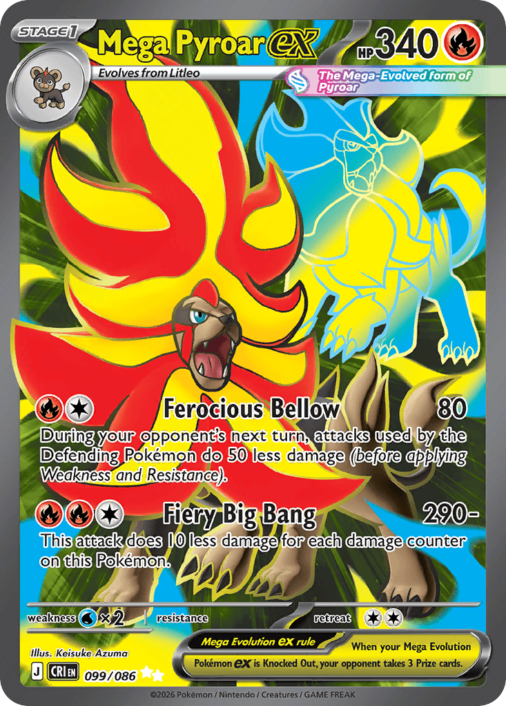 Chaos Rising Mega Pyroar ex