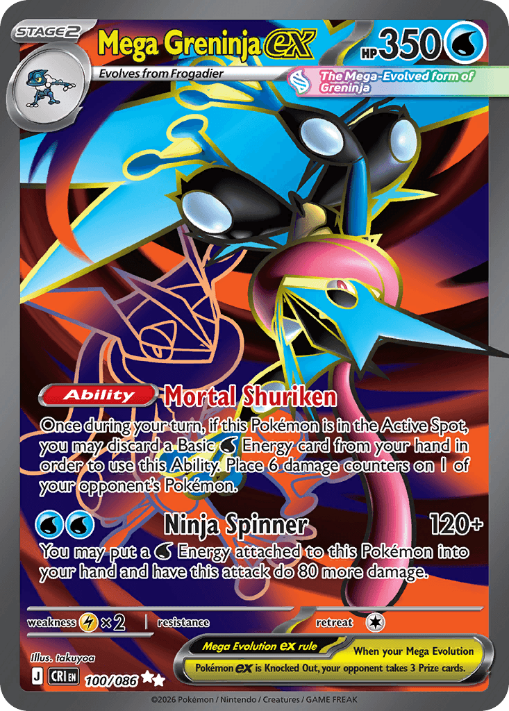 Chaos Rising Mega Greninja ex