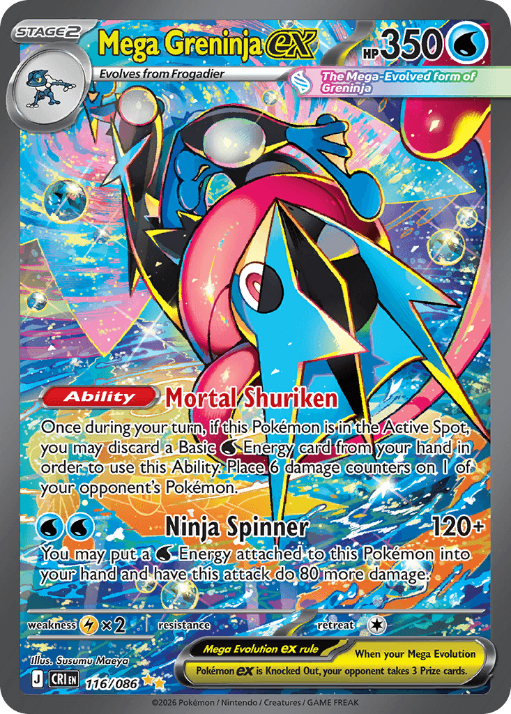 Chaos Rising Mega Greninja ex