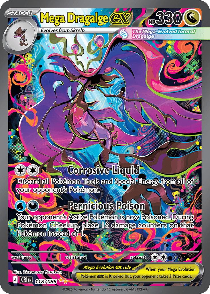 Chaos Rising Mega Dragalge ex
