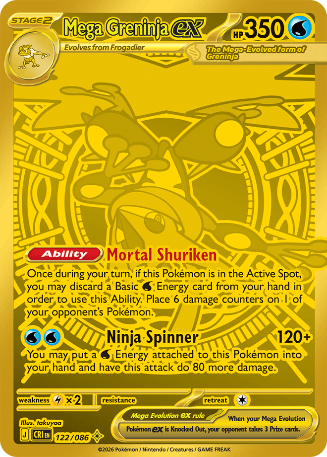 Chaos Rising Mega Greninja ex
