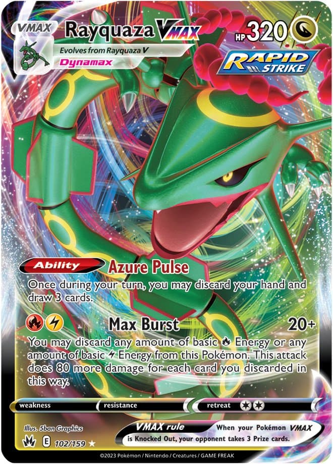 Crown Zenith Rayquaza Vmax Alternate