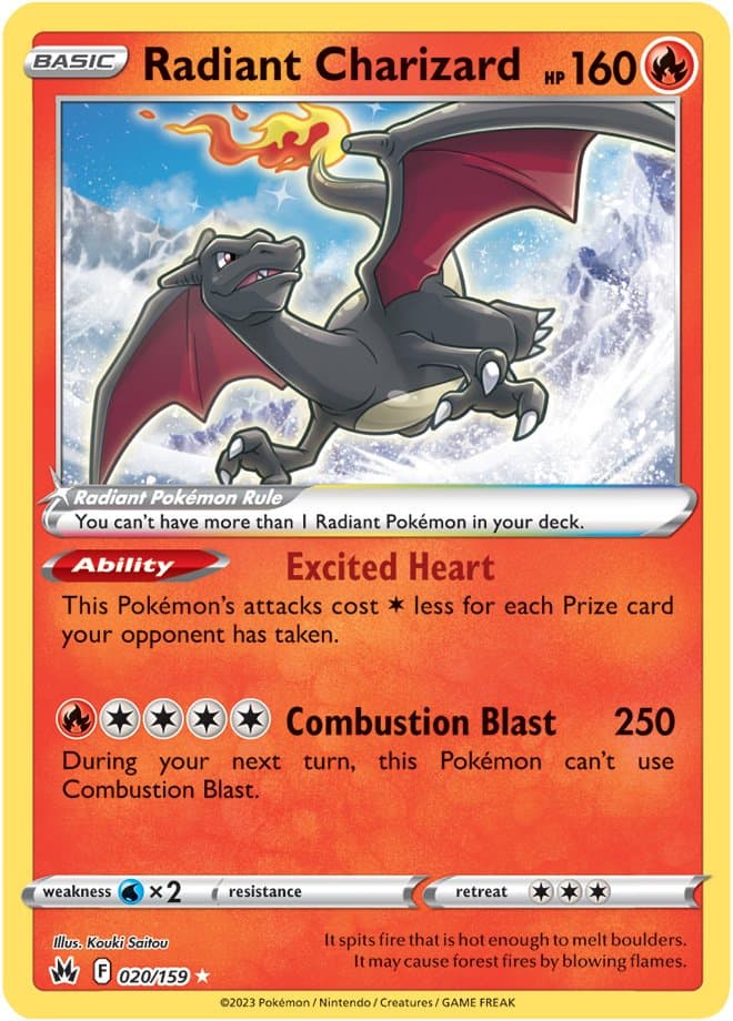 Crown Zenith Charizard Radiant