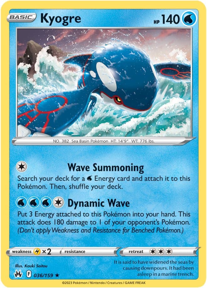 Crown Zenith Kyogre