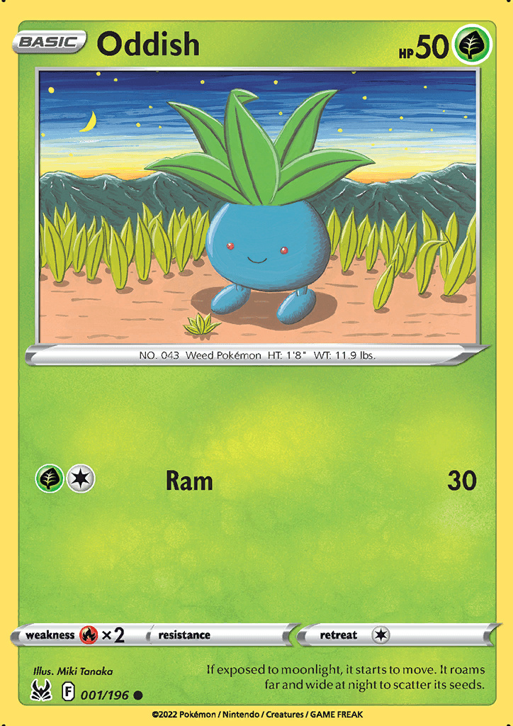 Lost Origin Oddish 001