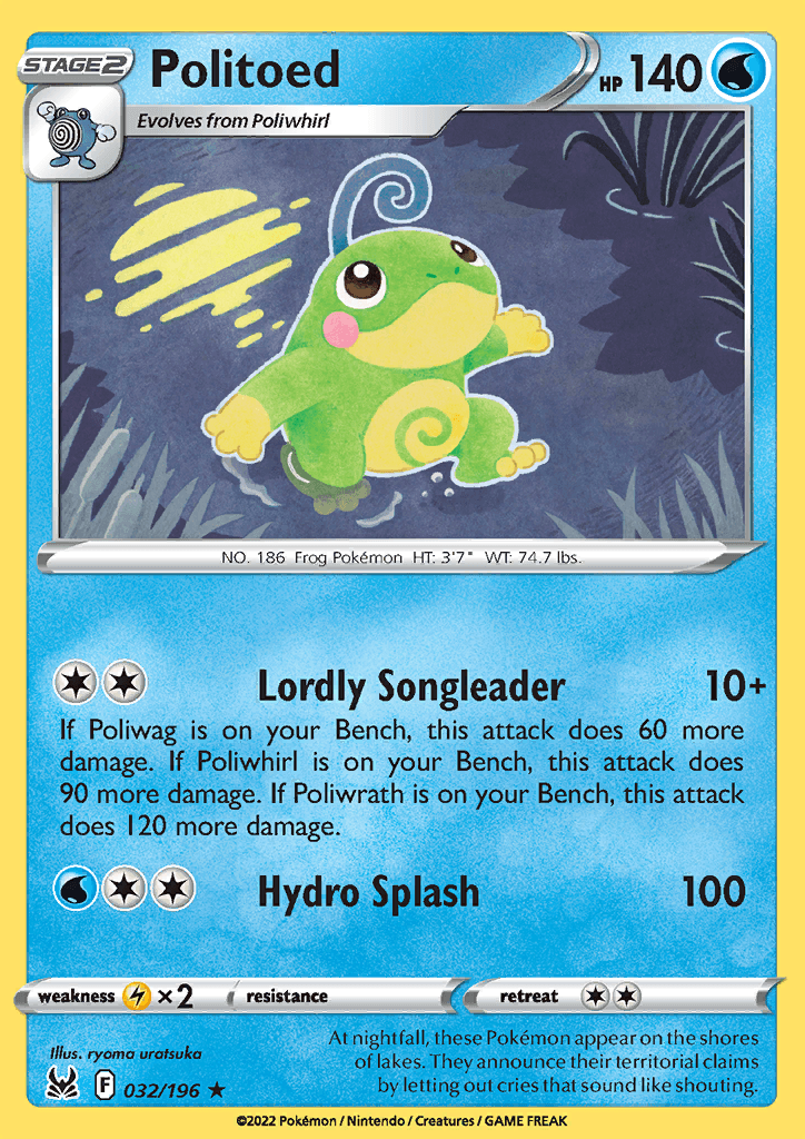 Lost Origin Politoed 032