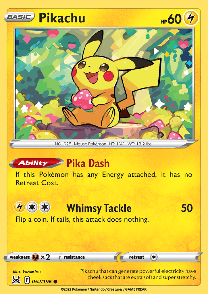 Lost Origin Pikachu 052