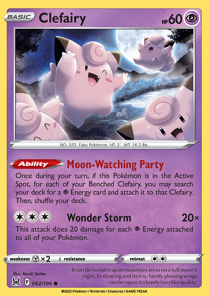 Lost Origin Clefairy 062