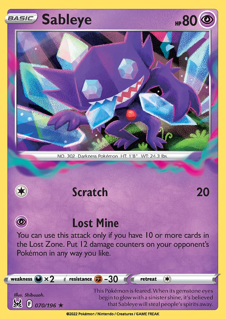 Lost Origin Sableye 070