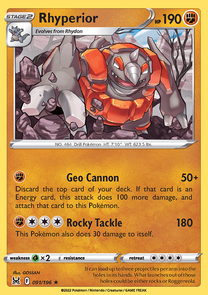 Lost Origin Rhyperior 091