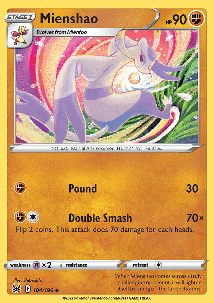 Lost Origin Mienshao 104