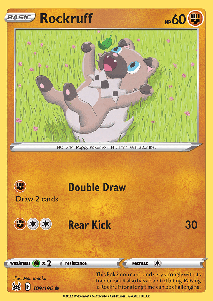 Lost Origin Rockruff 109
