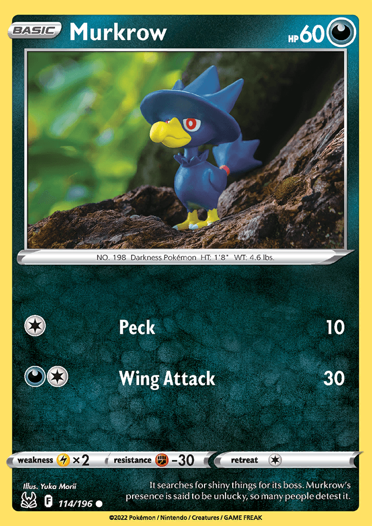 Lost Origin Murkrow 114