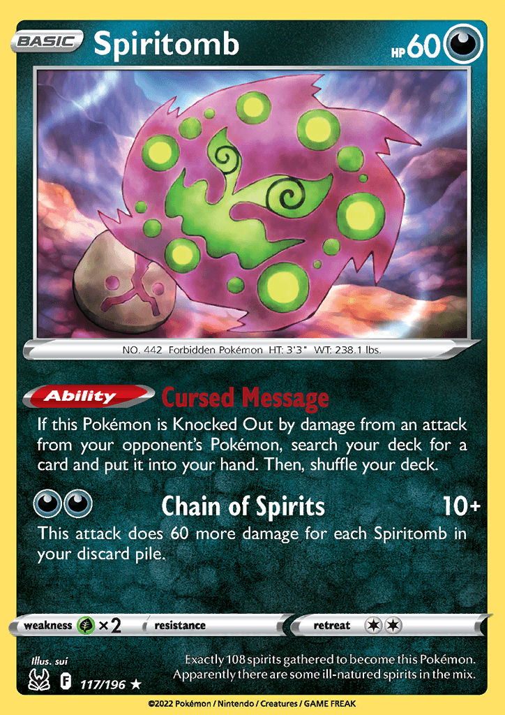 Lost Origin Spiritomb 117