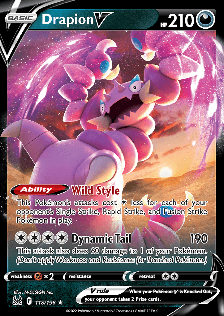 Lost Origin Drapion V 118