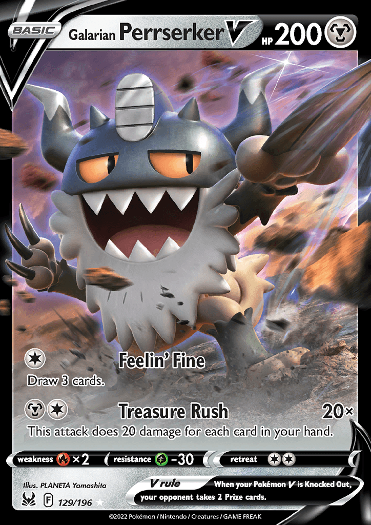 Lost Origin Galarian Perrserker V 129