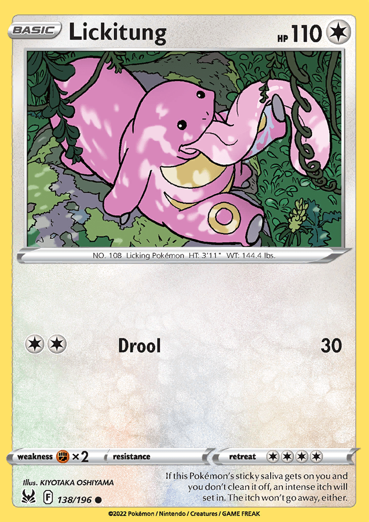 Lost Origin Lickitung 138
