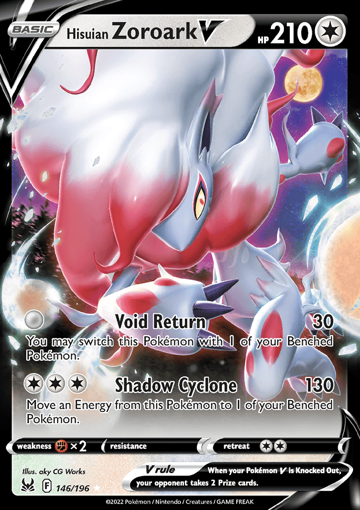 Lost Origin Hisuian Zoroark V 146