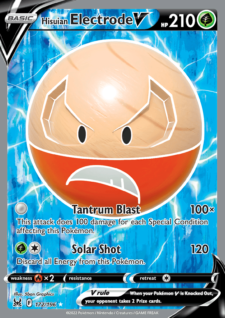 Lost Origin Hisuian Electrode V Full Art 172