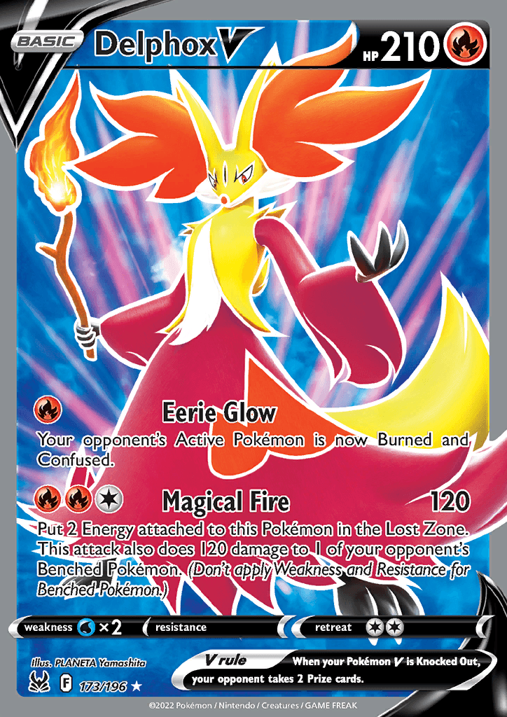 Lost Origin Delphox V Full Art 173
