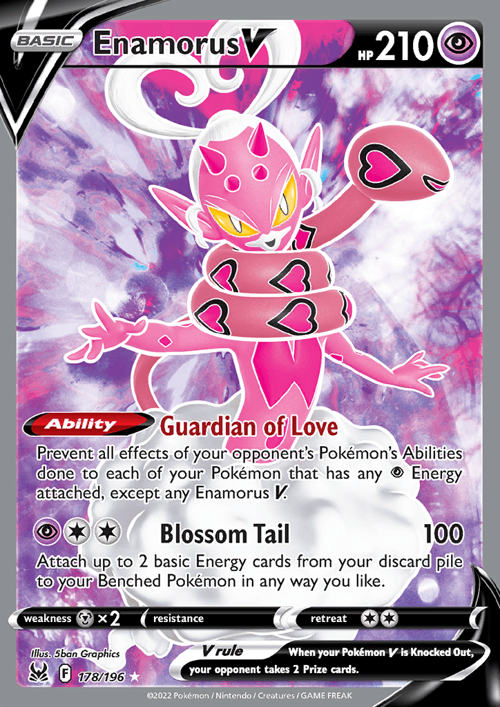 Lost Origin Enamorus V Full Art 178