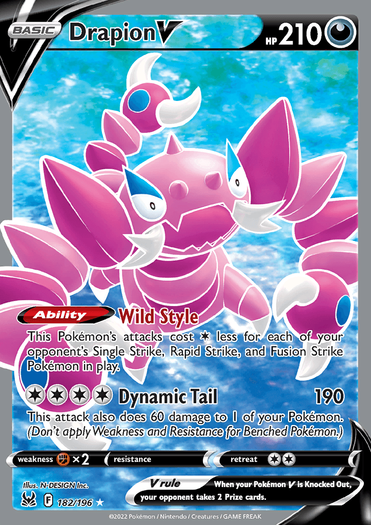 Lost Origin Drapion V Full Art 182