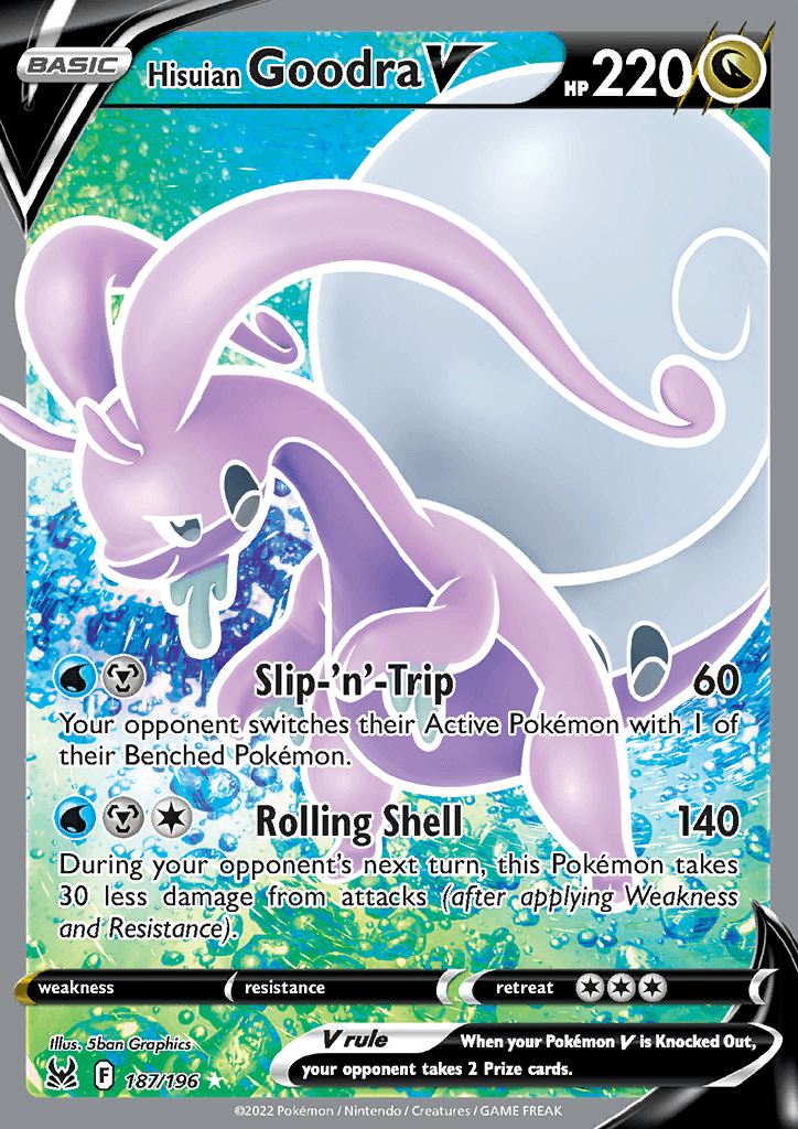 Lost Origin Hisuian Goodra V Full Art 187