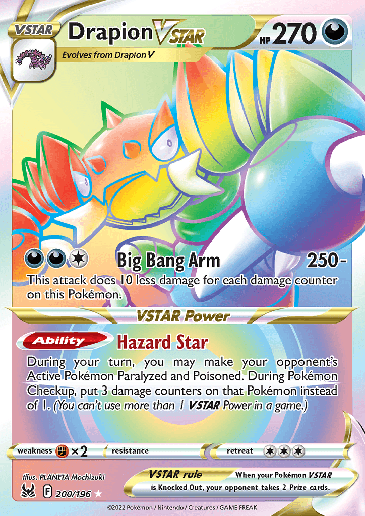 Lost Origin Drapion VSTAR Secret Rare 200