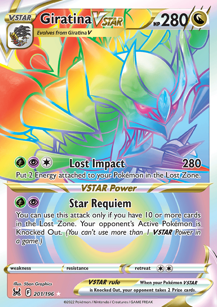 Lost Origin Giratina VSTAR Secret Rare 201