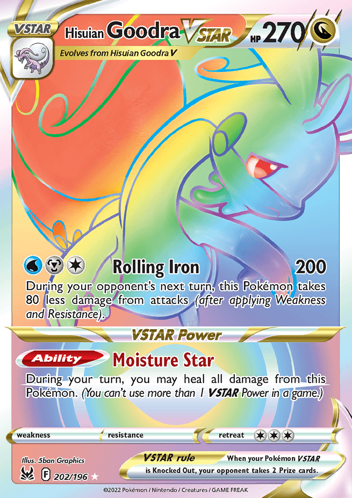 Lost Origin Hisuian Goodra VSTAR Secret Rare 202