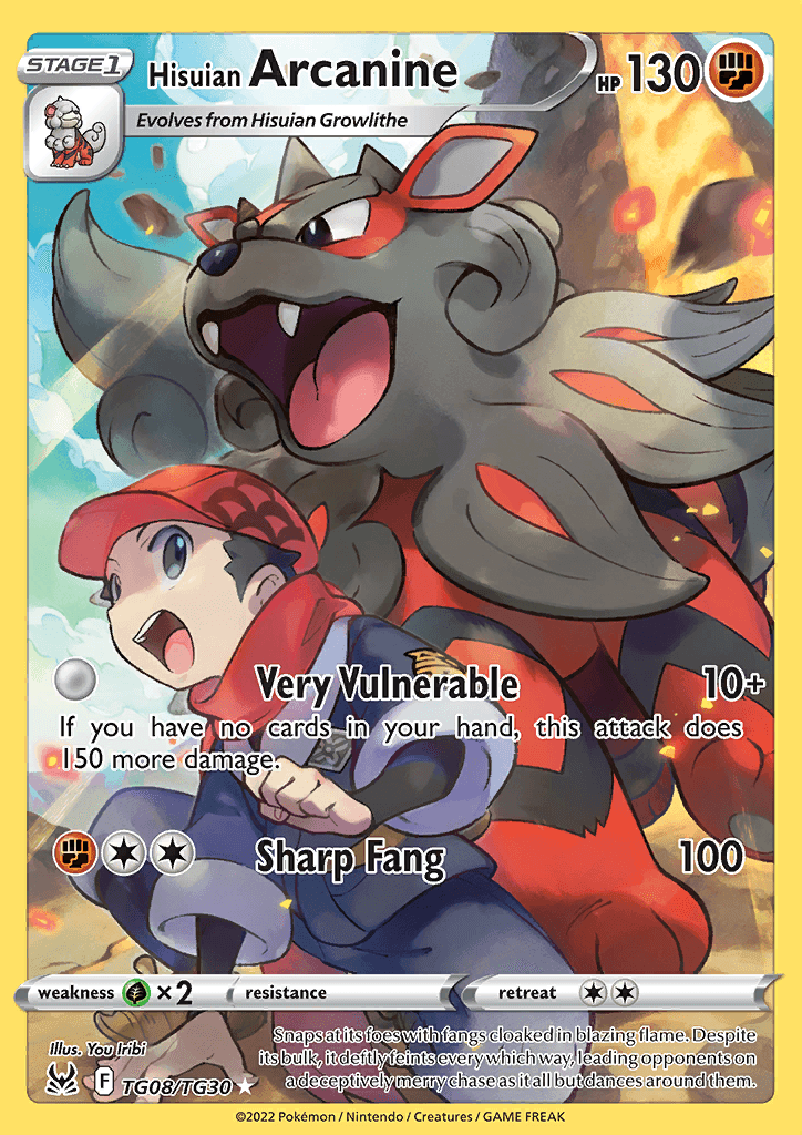 Lost Origin Trainer Subset Hisuian Arcanine 225